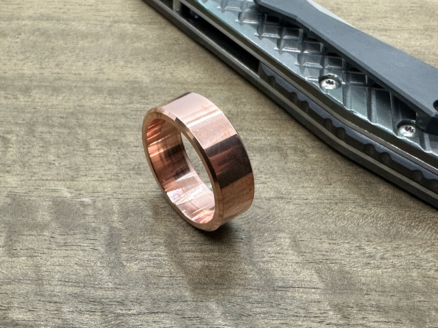 ESSENTIAL Polished COPPER Ring US Size: 8 -13