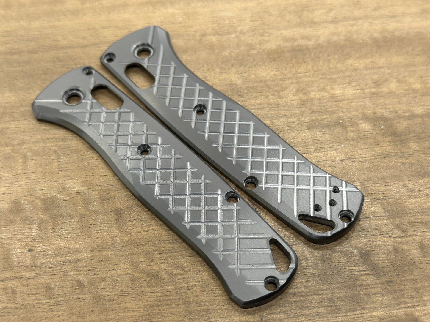 Zirconium FRAG Cnc milled Scales for Benchmade Bugout 535