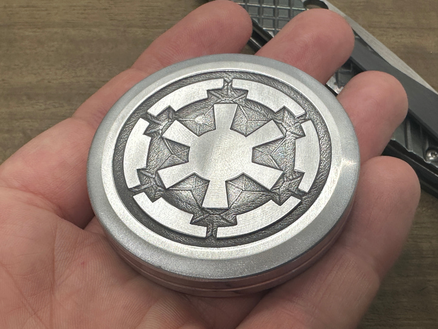 4 sizes REBEL Alliance Deep engraved IMPERIAL Galactic Aluminum Worry Coin