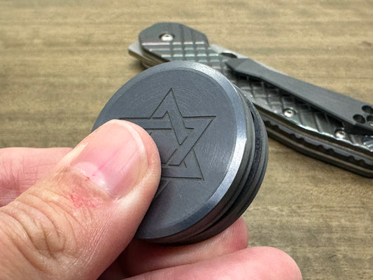 Stars of David engraved Tungsten HAPTIC Coins CLICKY Haptic