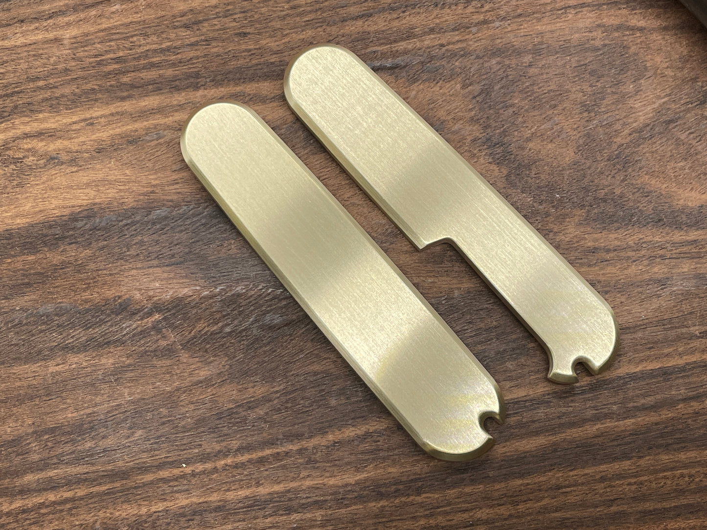 Brushed 91mm Brass Scales for Swiss Army SAK
