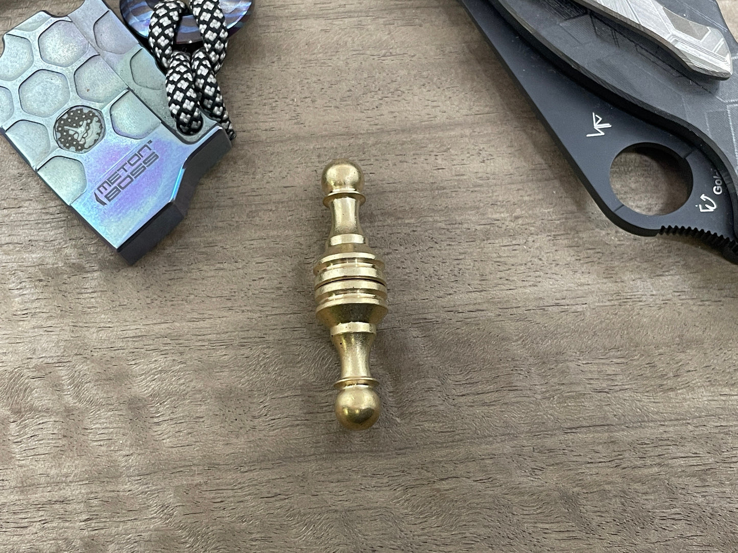 StoneWashed Brass Haptic-PAWN Haptic Slider Chess Pawn fidget Fridge magnet