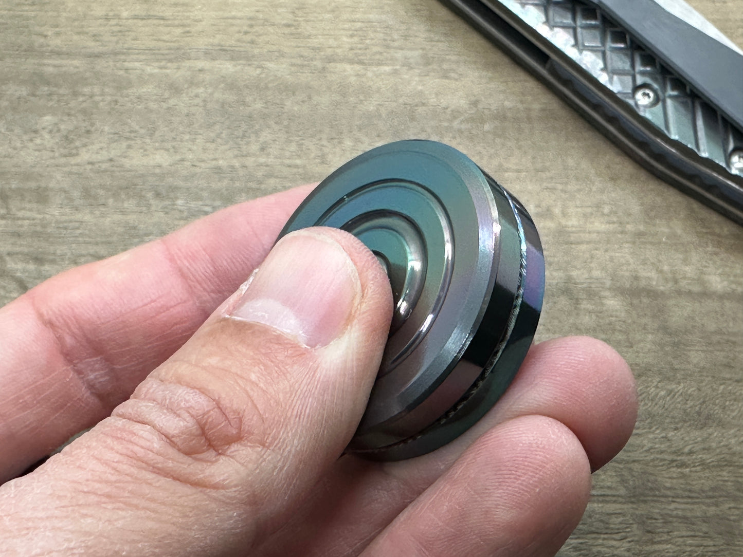 ORBITER Oil Slick Zirconium Parallel position Magnets HAPTIC Coins Fidget