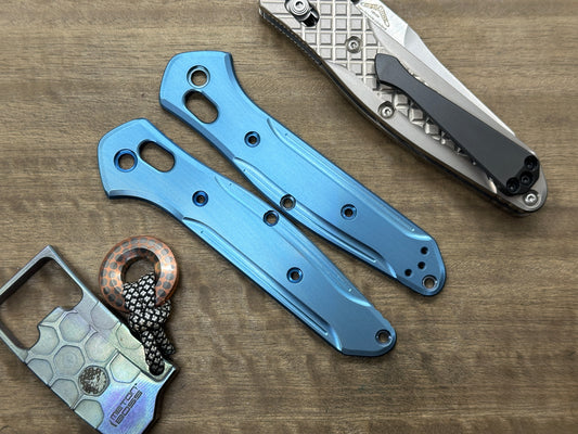 BLUE anodized Titanium Scales for Benchmade 940 Osborne