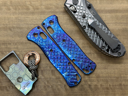 ALIEN Flamed FRAG Cnc milled Titanium Scales for Benchmade Bugout 535