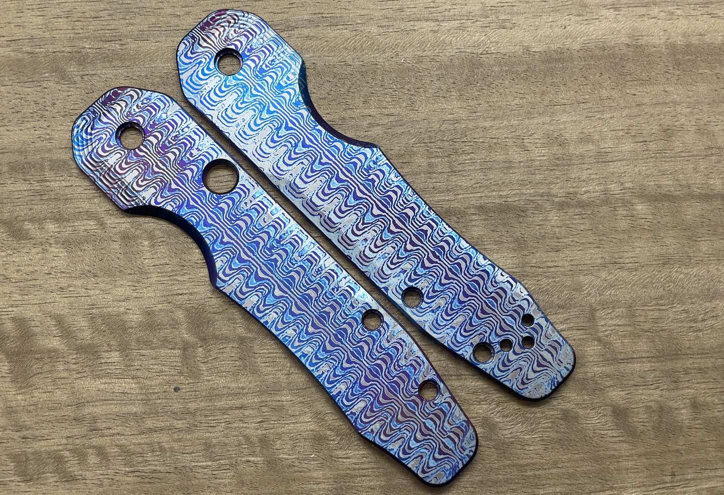 RIPPLE Flamed Titanium Scales for Spyderco SMOCK