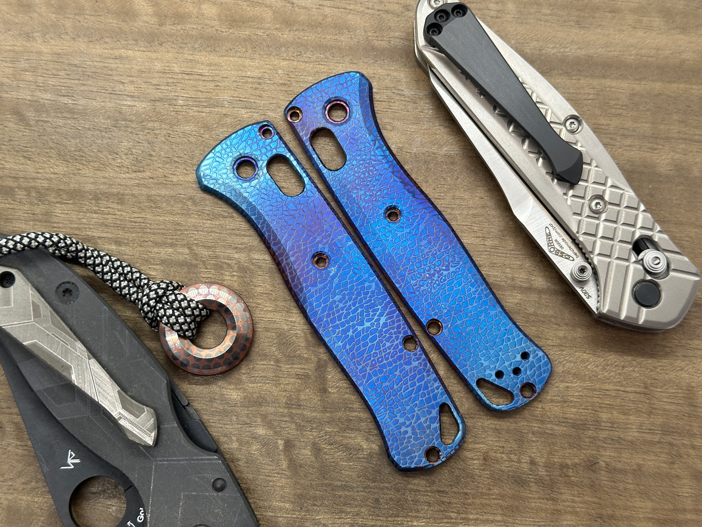 NEBULA Flamed Titanium Scales for Benchmade Bugout 535