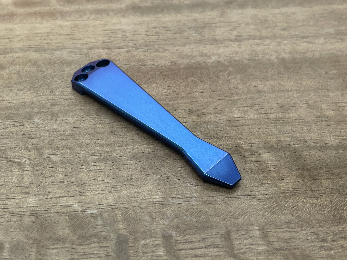 Polished Blue Ano Dmd Titanium CLIP for most Benchmade models