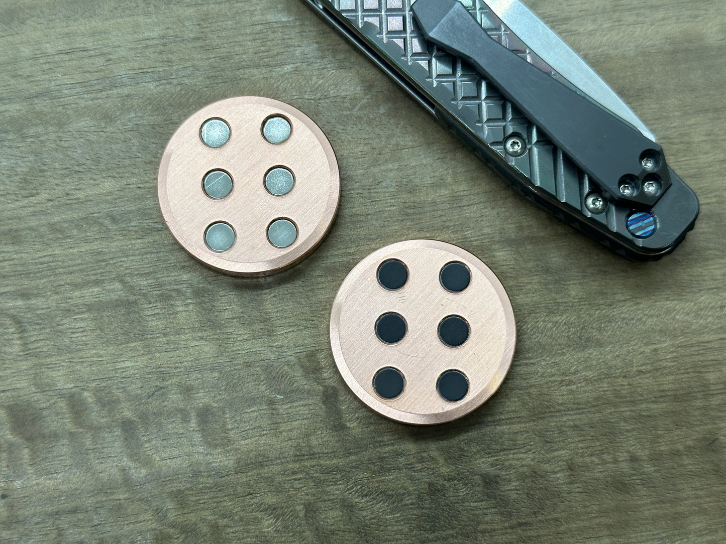 ORBITER Copper Parallel position Magnets Haptic Coins Fidget