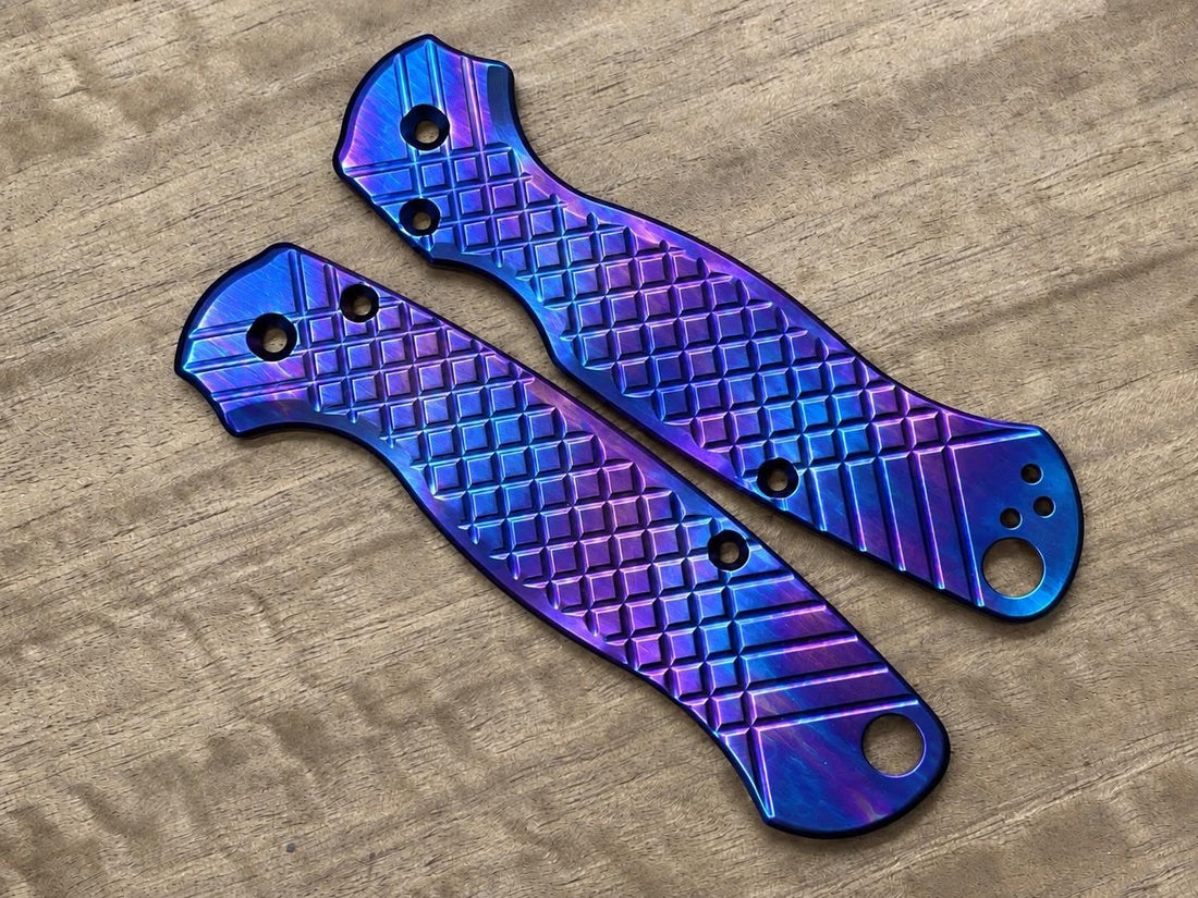 BLUE-PURPLE FLAMED