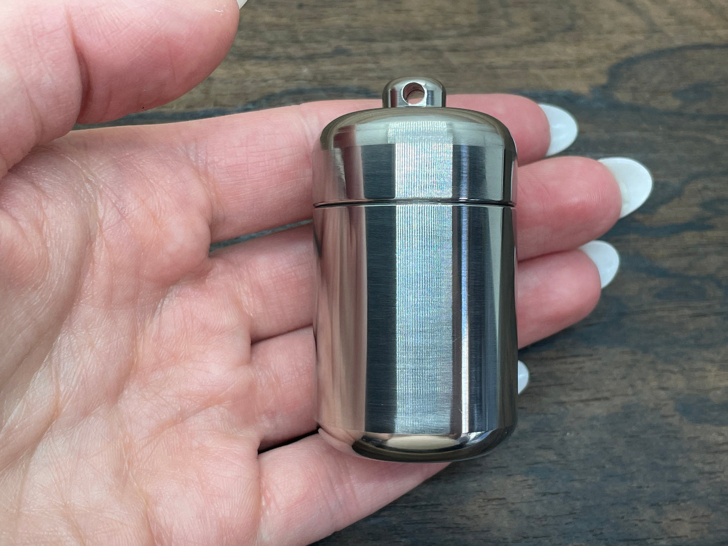 XL Keychain Titanium Meton-Vault Pill box Stash box Pill Case Candy Box