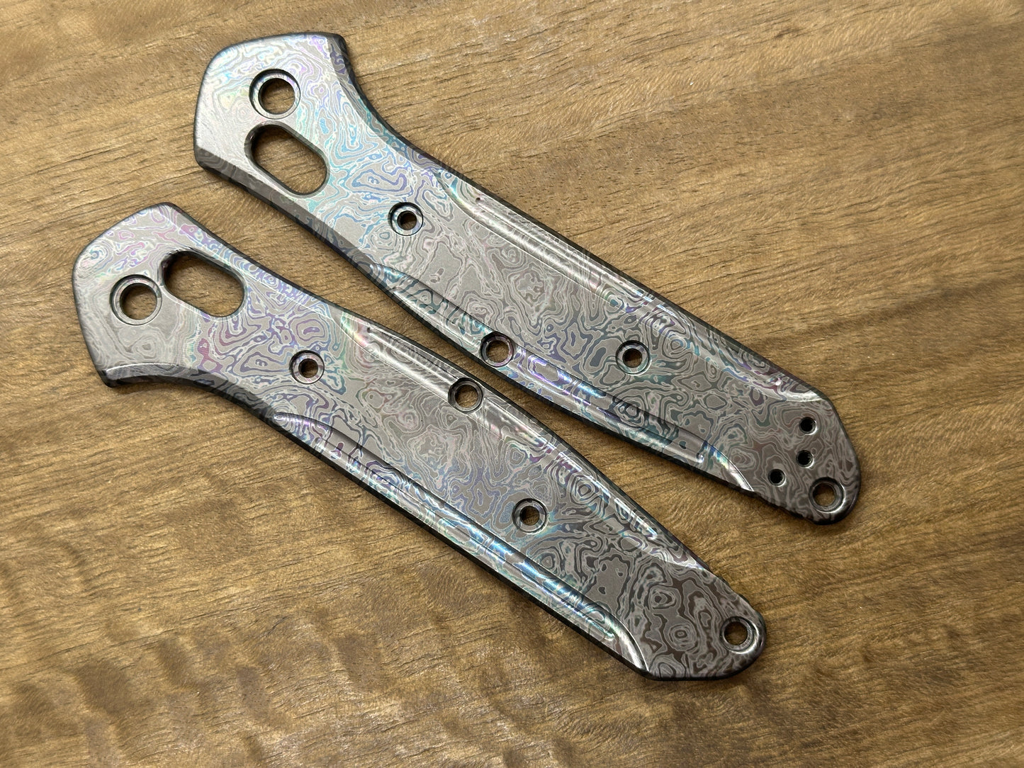 Oil-Slick ALIEN Zirconium Scales for Benchmade 940 Osborne