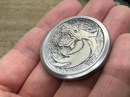 4 sizes The WITCHER Titanium Worry Coin Medallion Geralt of Rivia Medallion