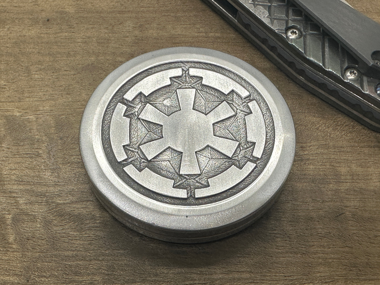 4 sizes REBEL Alliance Deep engraved IMPERIAL Galactic Aluminum Worry Coin