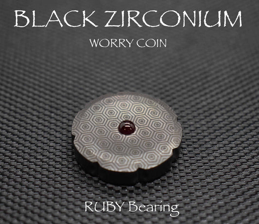 Black Zirconium Spinning Worry Coin Spinning Top Spinning Top