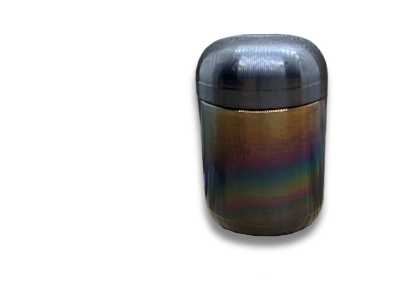 Black Rainbow Zirconium Meton-Vault Pill Box Stash box Pocket Pill Case