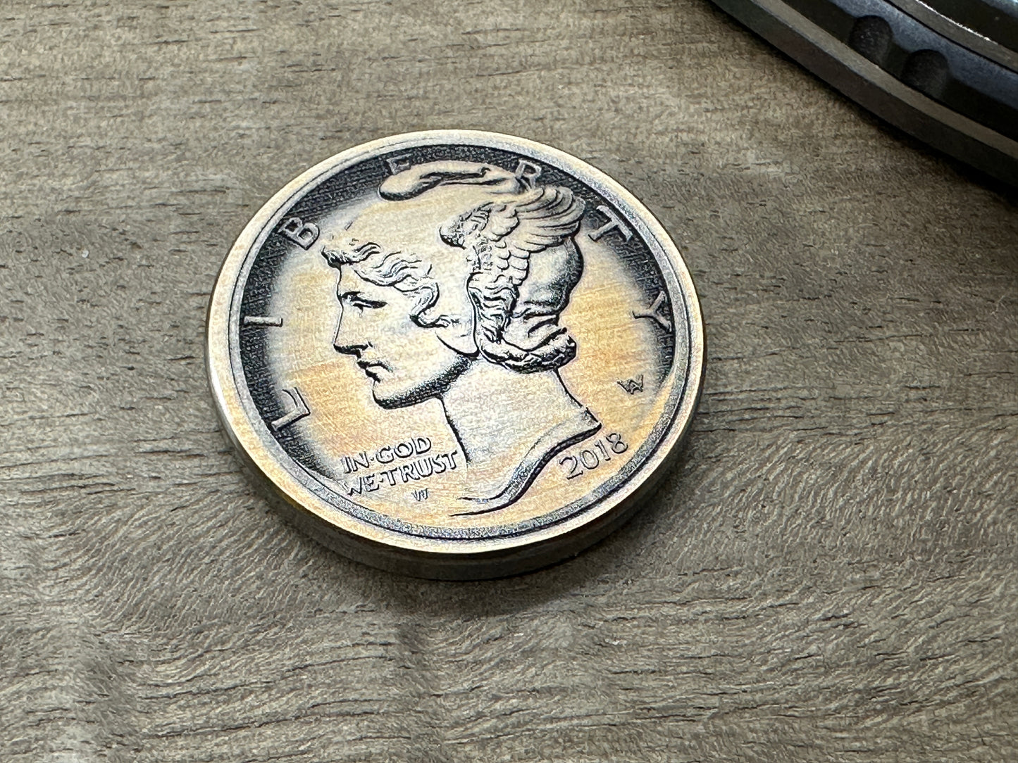 LIBERTY Titanium Coin for Billetspin GAMBIT