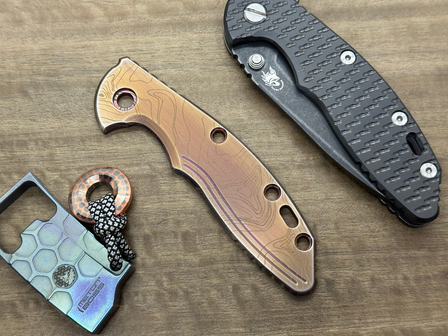 TOPO Bronze Ano Brushed Titanium scale for XM-18 3.5 HINDERER