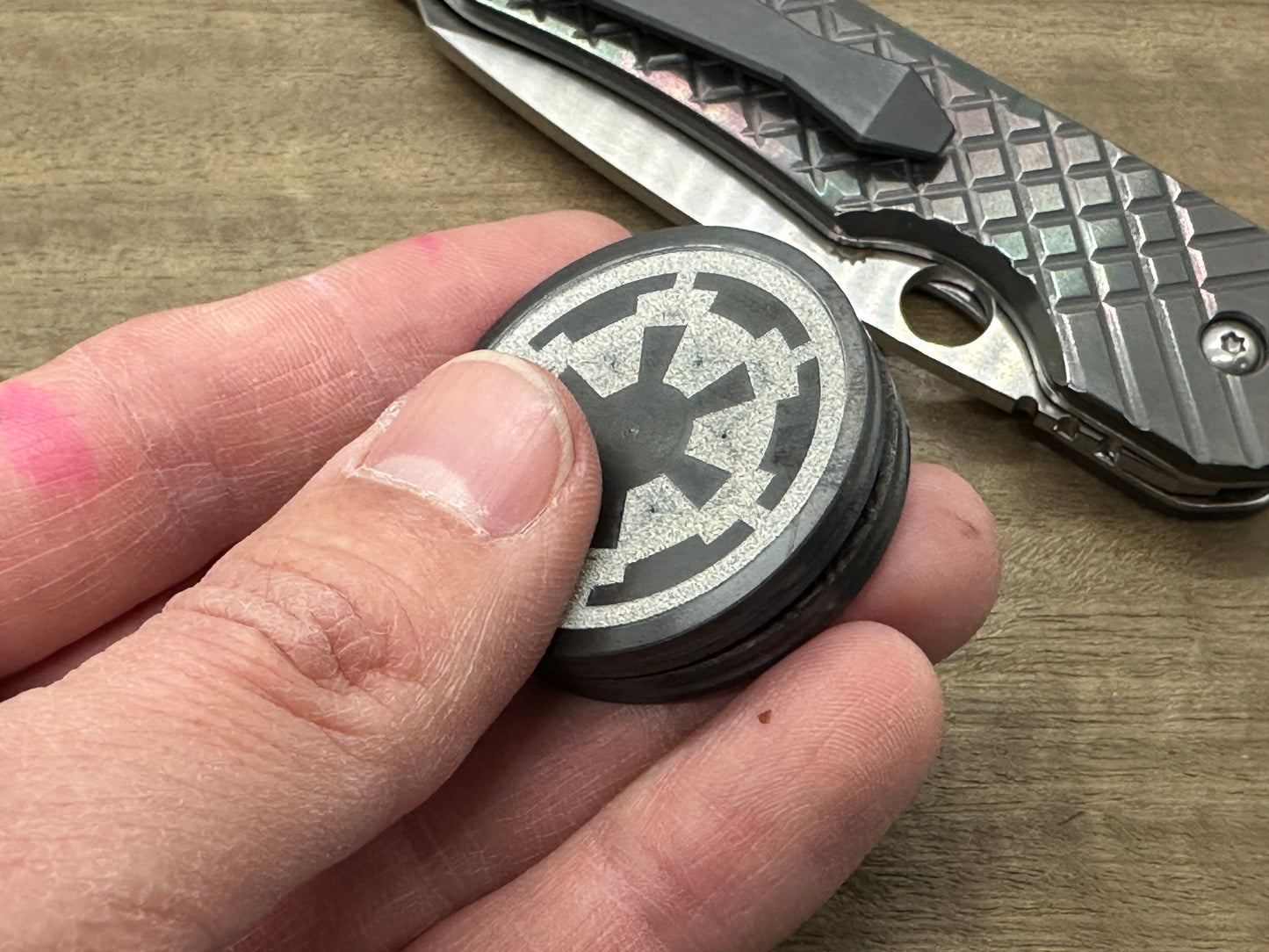 Rebel Alliance vs Imperial Galactic Black Zirconium CLICKY HAPTIC Coins Fidget