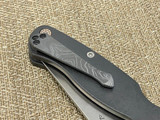 Black Zirconium TOPO Spidy CLIP for most Spyderco models