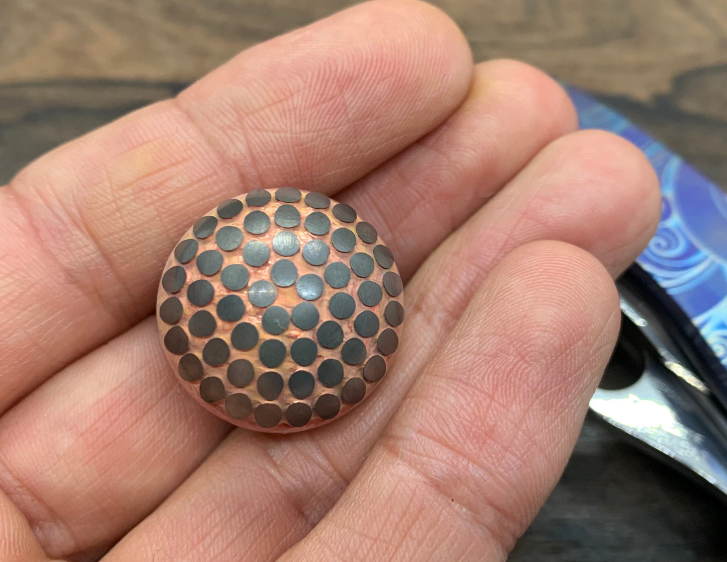 0.95" Deep etched SUPERCONDUCTOR BigDots Sphere Superconductor