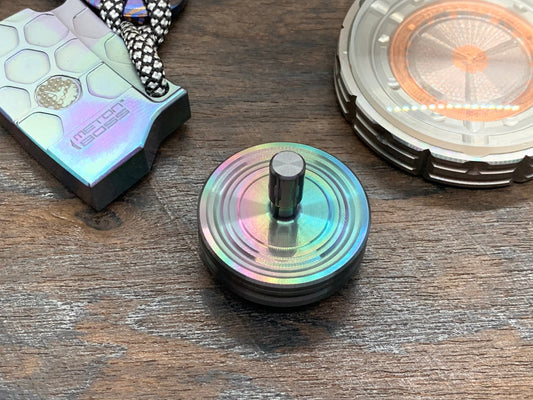 Black-Rainbow Zirconium Grooved PERFORMER Spinning Top