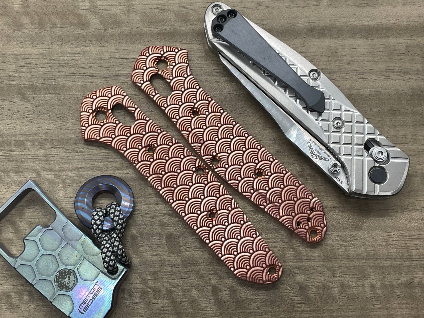 SEIGAIHA Copper Scales for Benchmade 940 Osborne