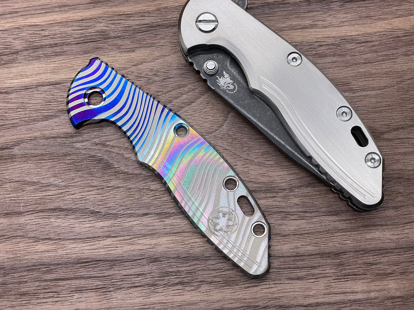 Flamed Beskar Mandalorian Deep Brushed Titanium scale for XM-18 3.5 HINDERER