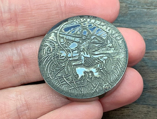 4 sizes SAGITTARIUS engraved Titanium Worry Coin Challenge Coin
