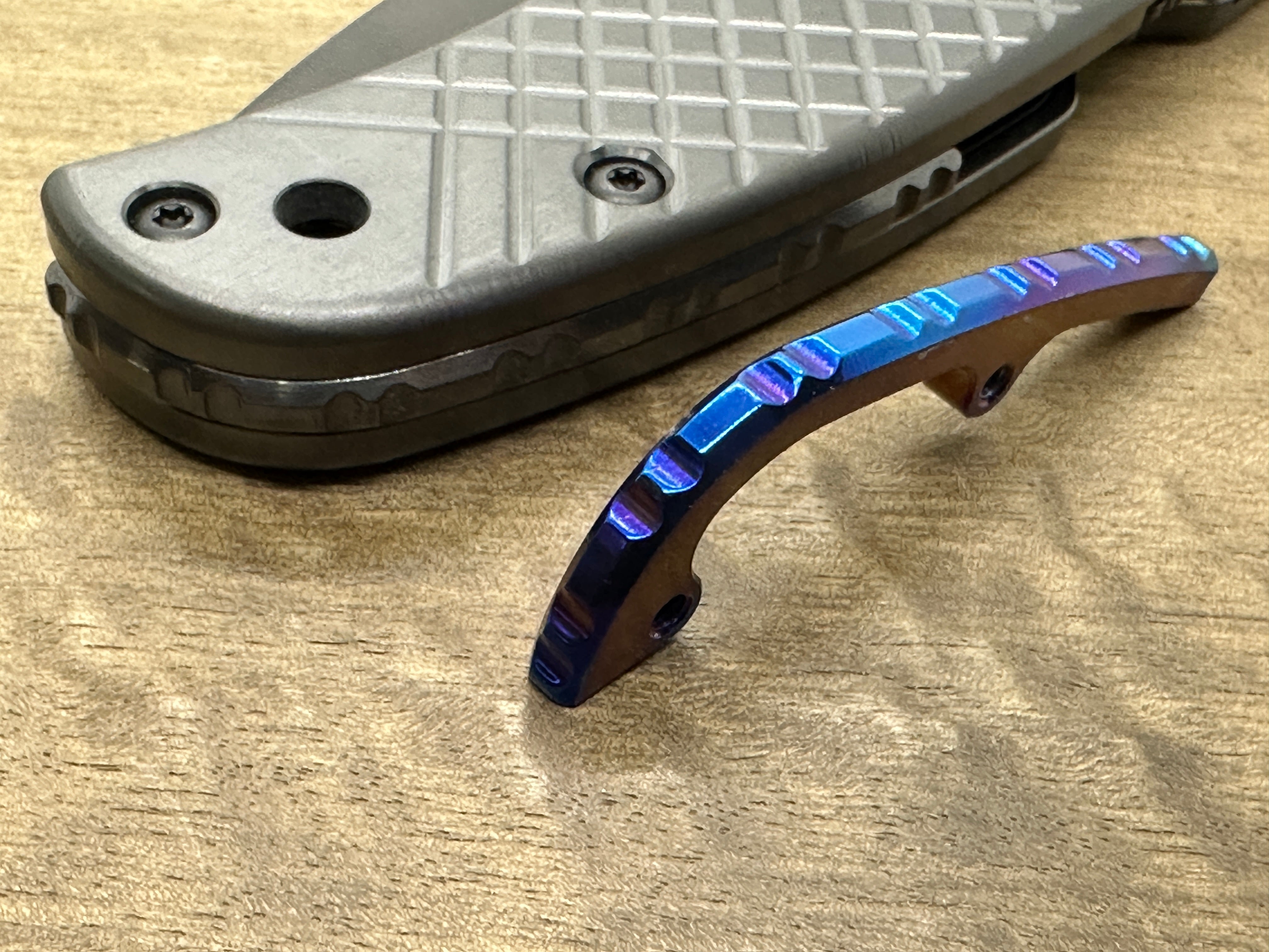 Titanium Gear BACKSPACER for Spyderco SHAMAN MetonBoss