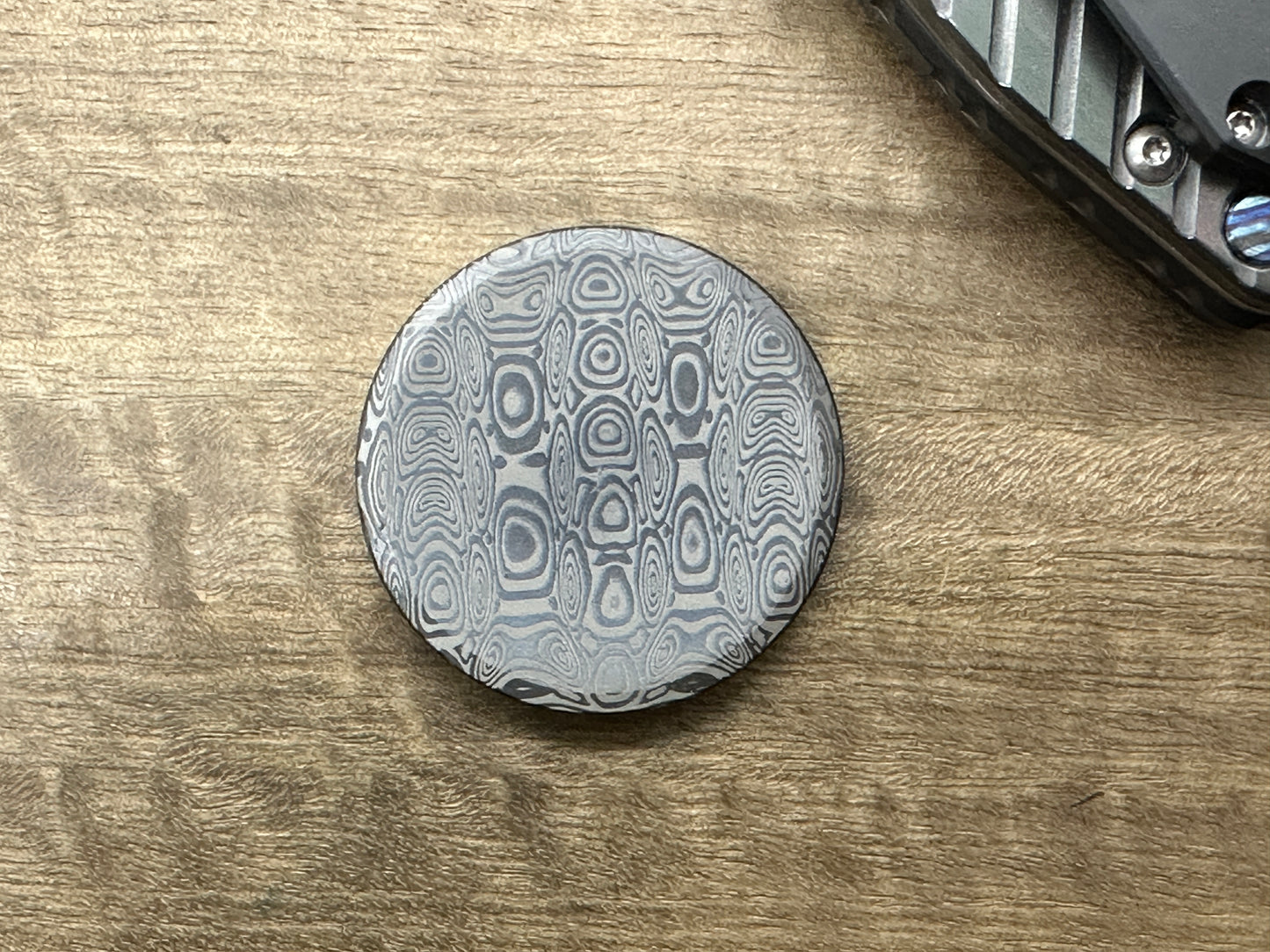 4 sizes JEDI Deep engraved Backside Dama LADDER Black Zirconium Worry Coin