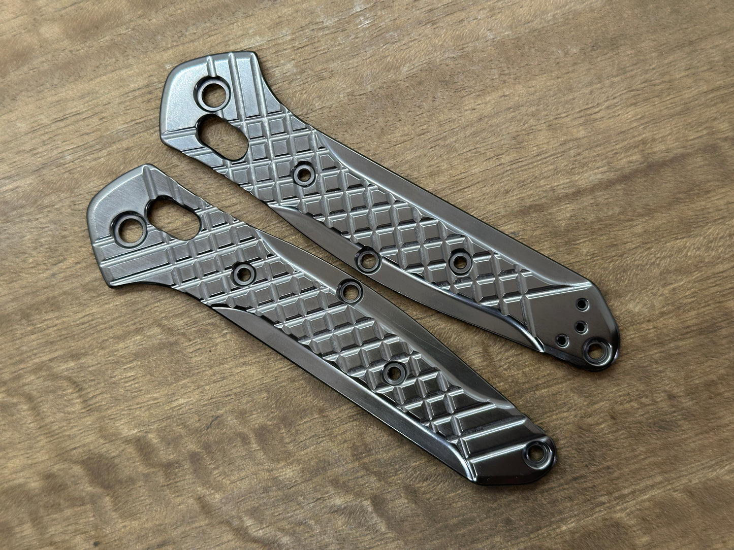 FRAG CNC milled Polished Zirconium Scales for Benchmade 940 Osborne