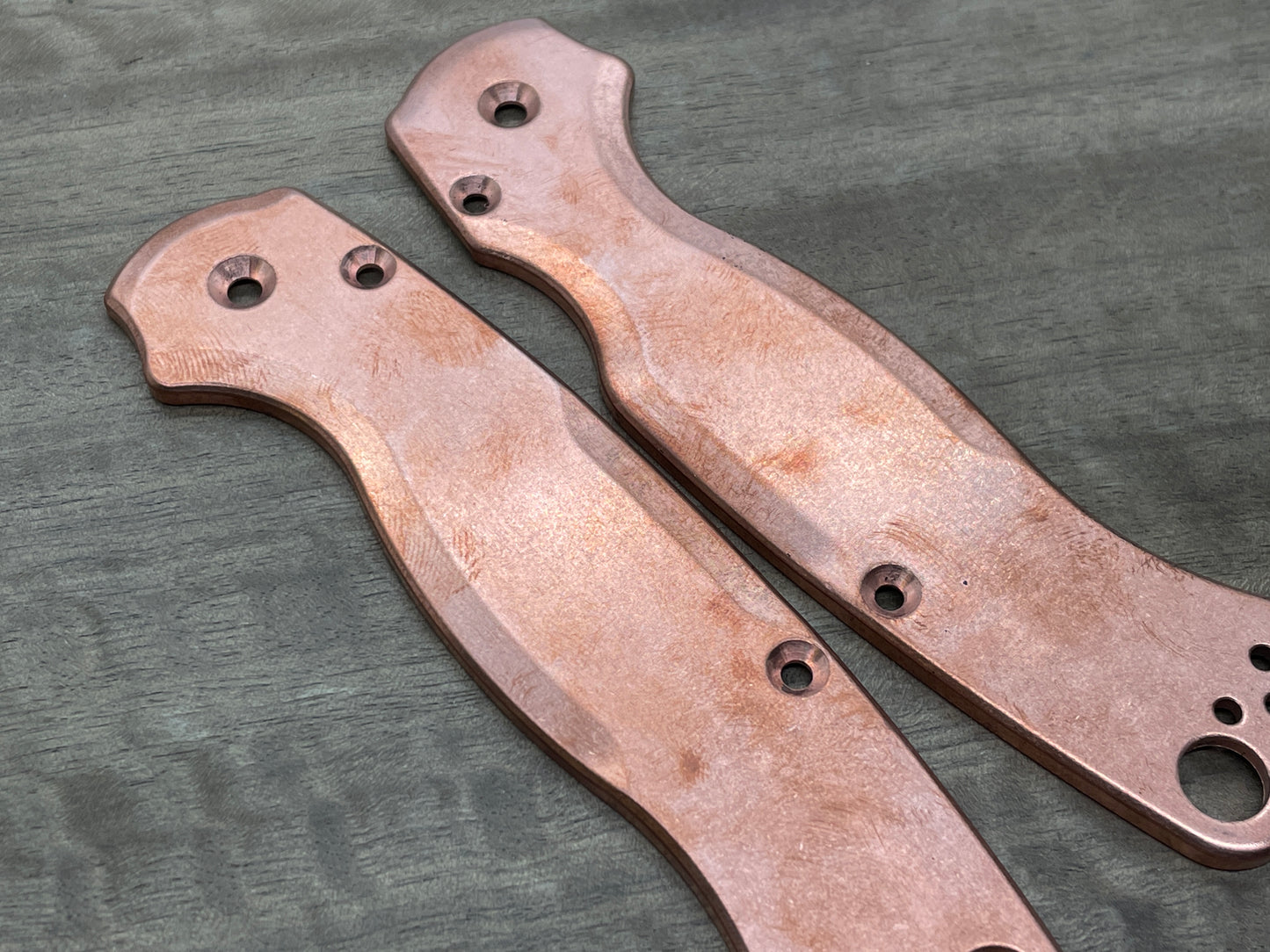 Tumbled Copper scales for Spyderco Paramilitary 2 PM2