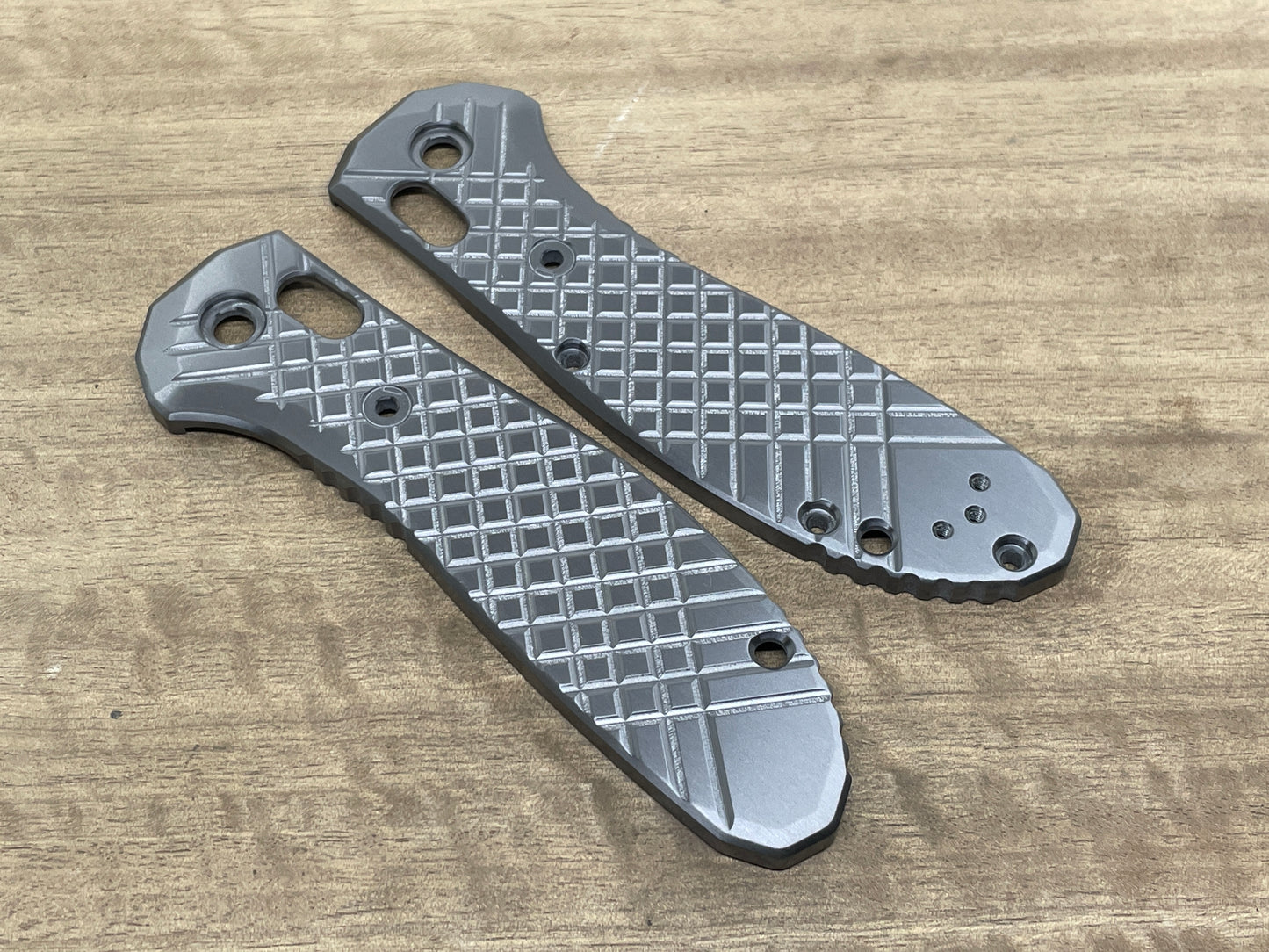 FRAG milled Brushed Zirconium Scales for Benchmade GRIPTILIAN 551 & 550