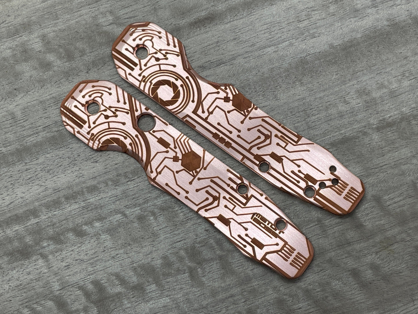 CIRCUIT BOARD Copper Scales for Spyderco SMOCK