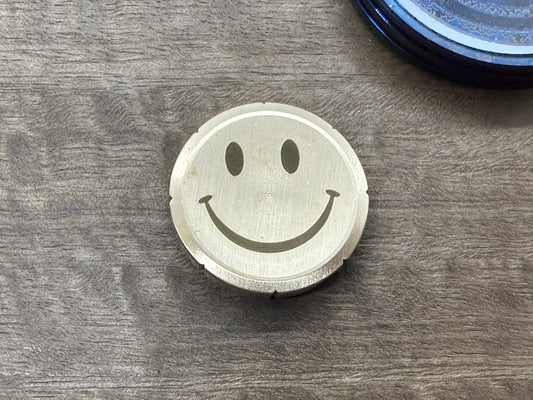 Smiley - Sad (Yes No Decision maker) Brass Spinning Worry Coin Spinning Top