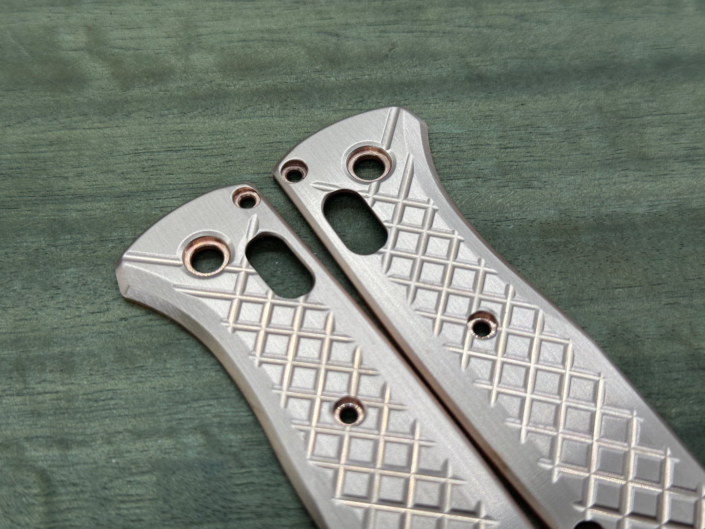 Copper FRAG Cnc milled Scales for Benchmade Bugout 535