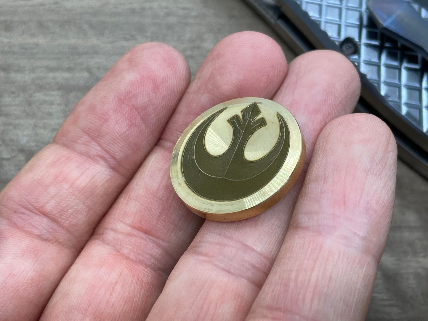 3 Sizes Star Wars JEDI Brass Worry Coin