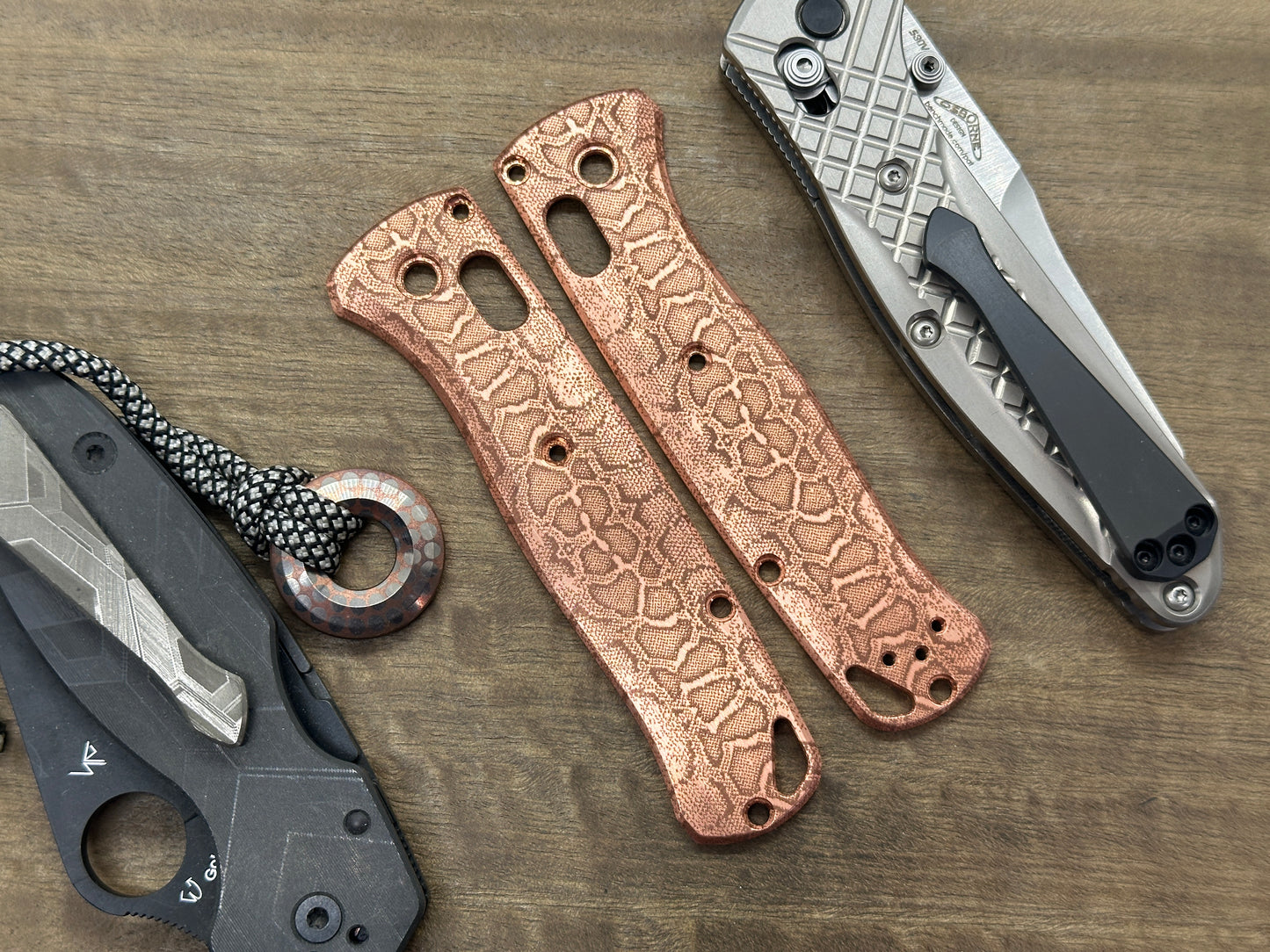 REPTILIAN v1 Copper Scales for Benchmade Bugout 535