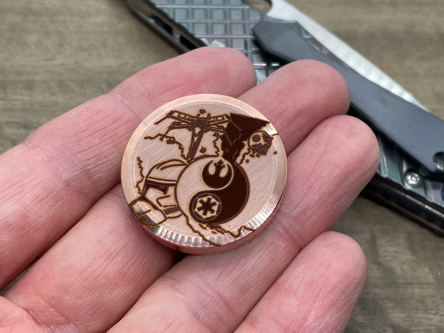 3 Sizes Star Wars Copper Worry Coin