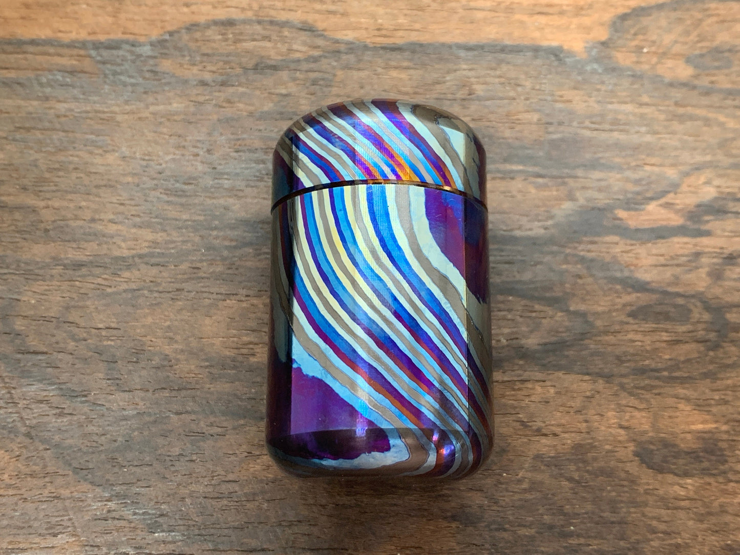 XL ZircuTi Black Timascus Meton-Vault Candy Box Pill Box Stash box Pill Case