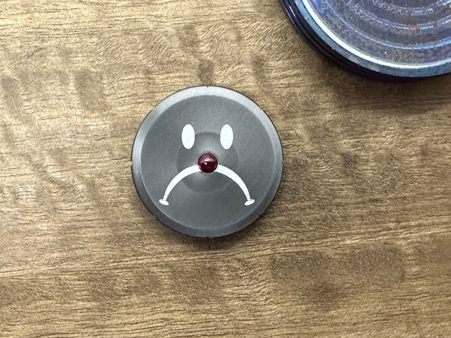 Smiley - Sad (Yes No Decision maker) Zirconium Spinning Worry Coin Spinning Top