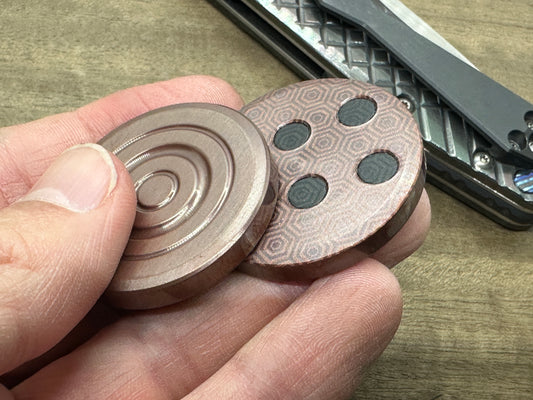 ORBITER Dark Copper Parallel position Magnets Haptic Coins Fidget