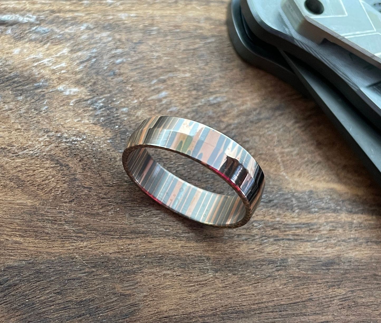 Mens RING Polished Superconductor / ZircuTi Custom EDC Every Day Carry Jewelry