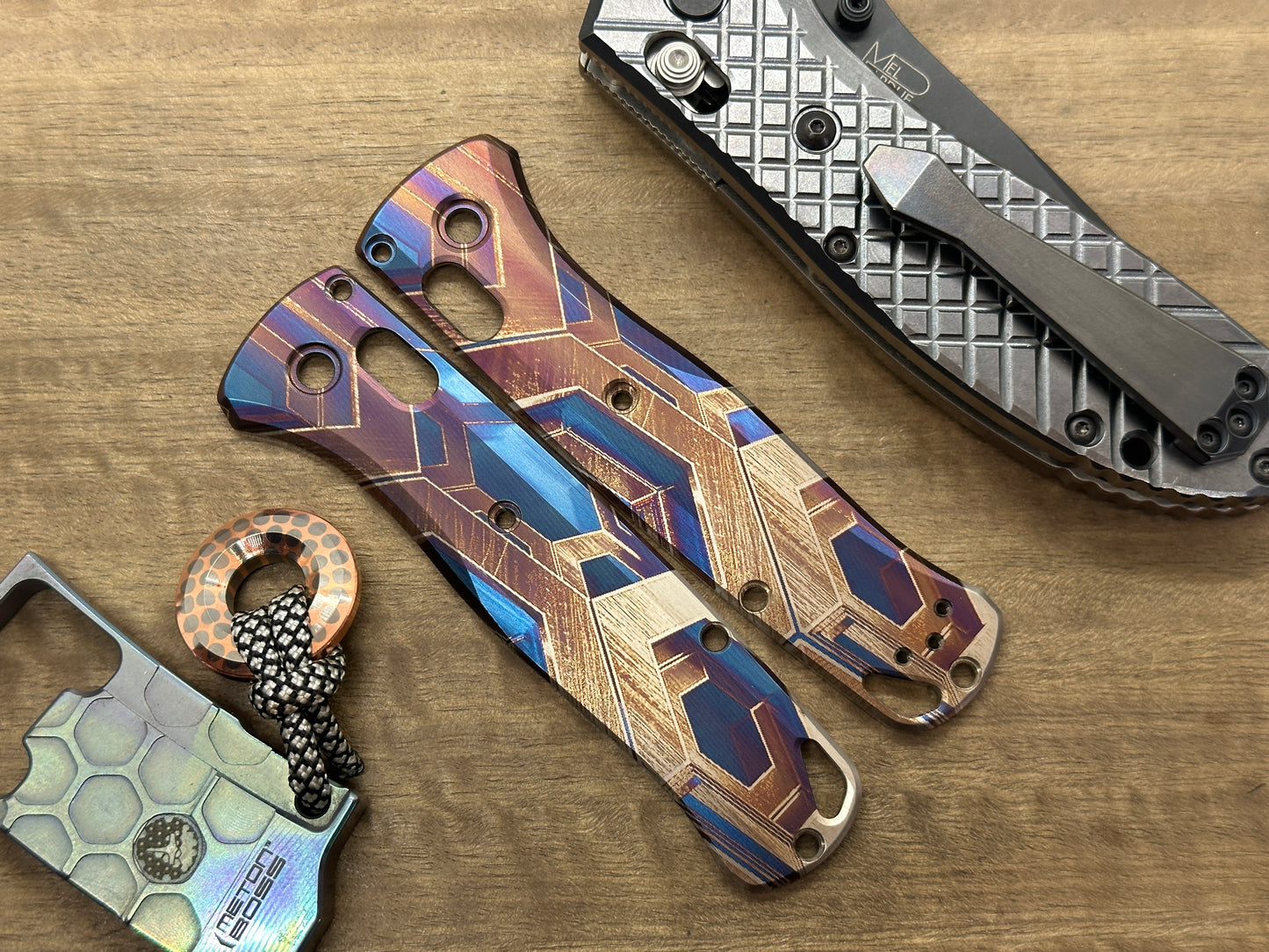 FALCON heat ano Titanium Scales for Benchmade Bugout 535