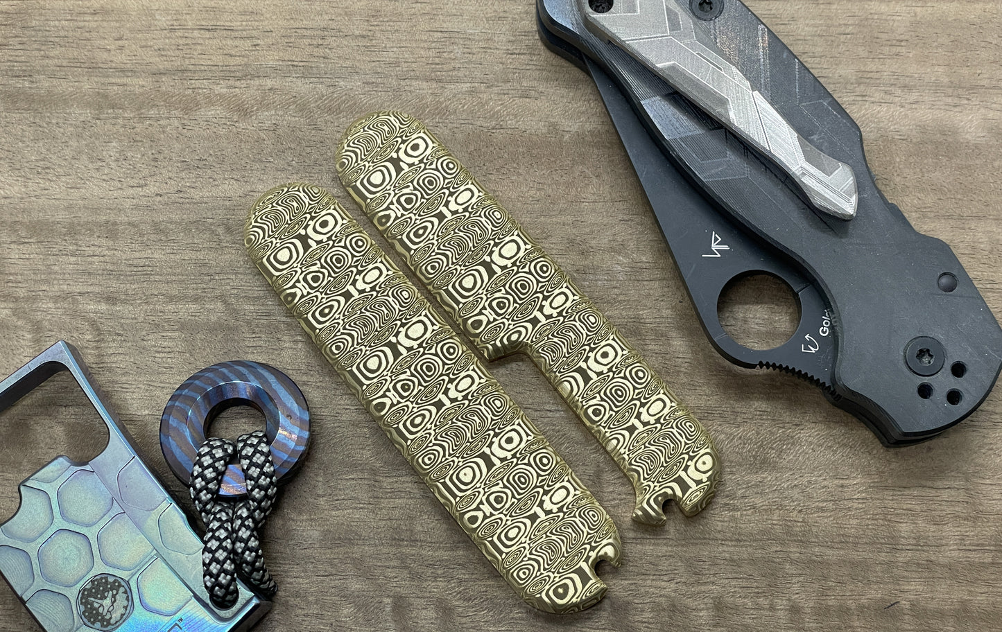 Dama LADDER 91mm Brass Scales for Swiss Army SAK