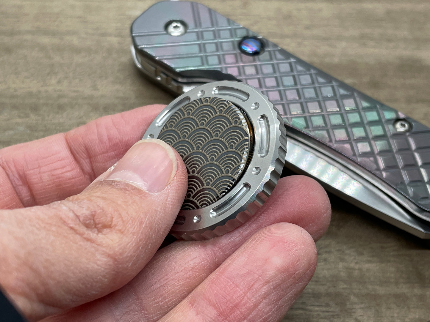 SEIGAIHA Stainless Steel Coin for Billetspin GAMBIT