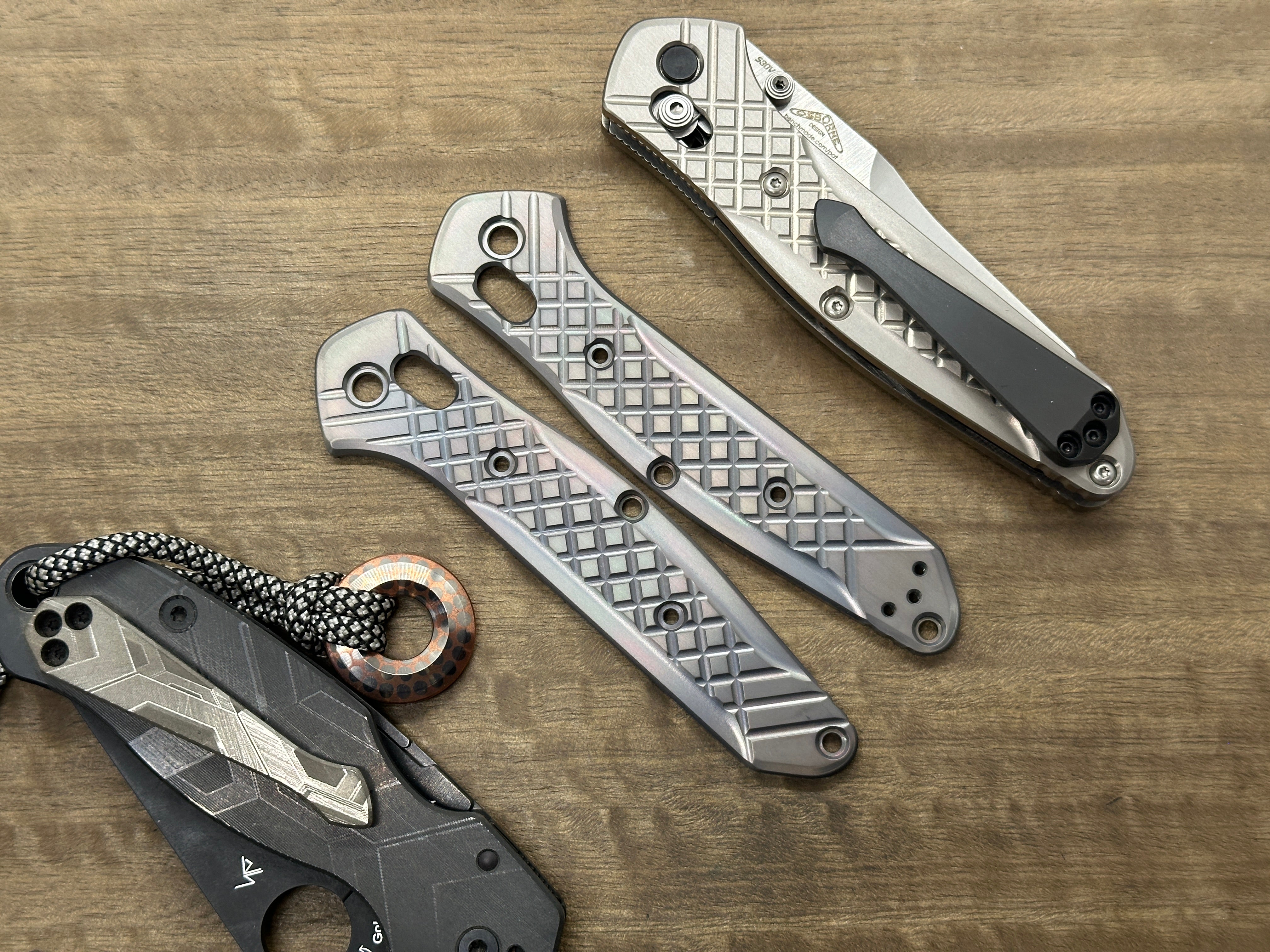 Dark Frag Cnc Milled Titanium Scales For Benchmade 940 Osborne – Metonboss