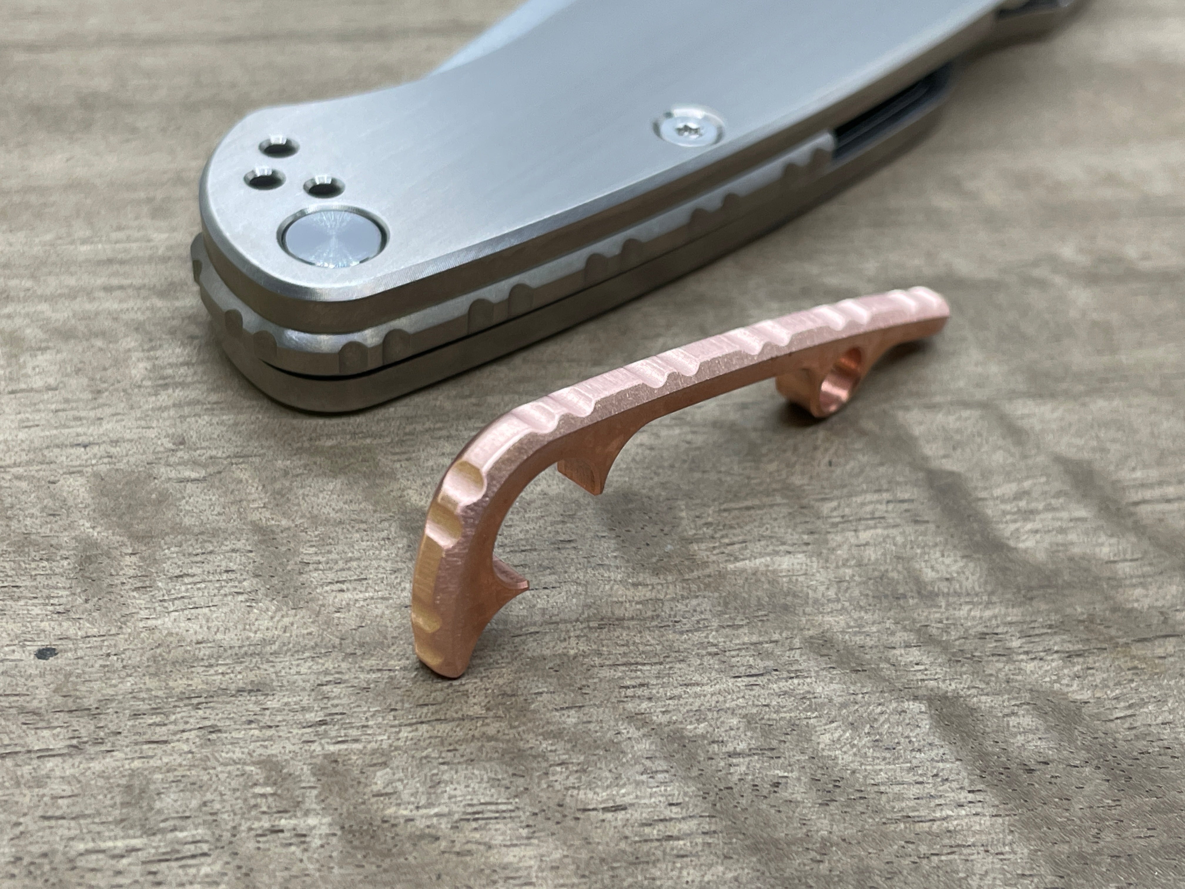 Spyderco Paramilitary 2<br>Copper Backspacer