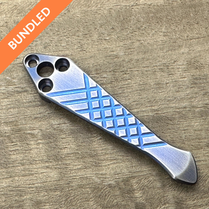 Matching Clip Spyderco Shaman<br>Titanium Frag - Spidy Tip